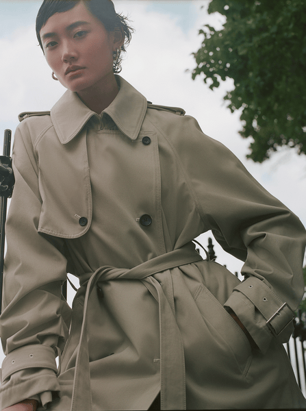 Short York Trench Coat, Khaki – RHIÉ - Rhié