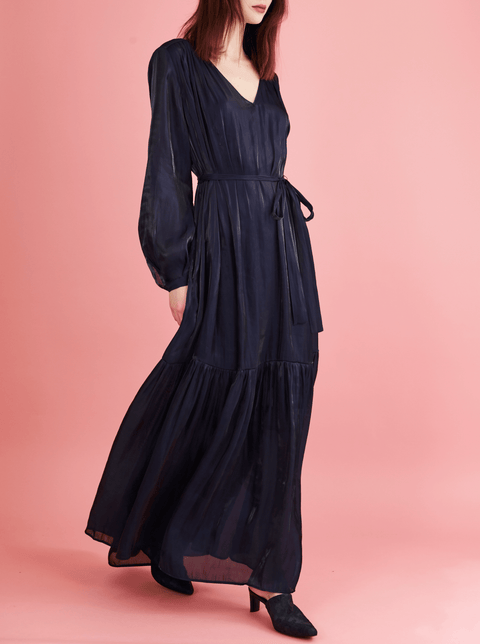 Navy gown from rhie west village clothing boutique
