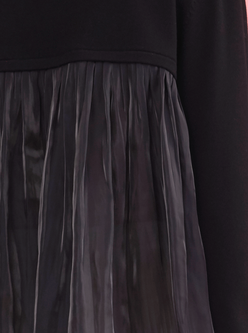 Rhi | Back Pleat Cardigan, Black RHI Rhi | Back Pleat Cardigan, Black RHI