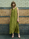 Rhi | Crinkle Silk Cargo Dress, Army Green RHI Rhi | Crinkle Silk Cargo Dress, Army Green RHI