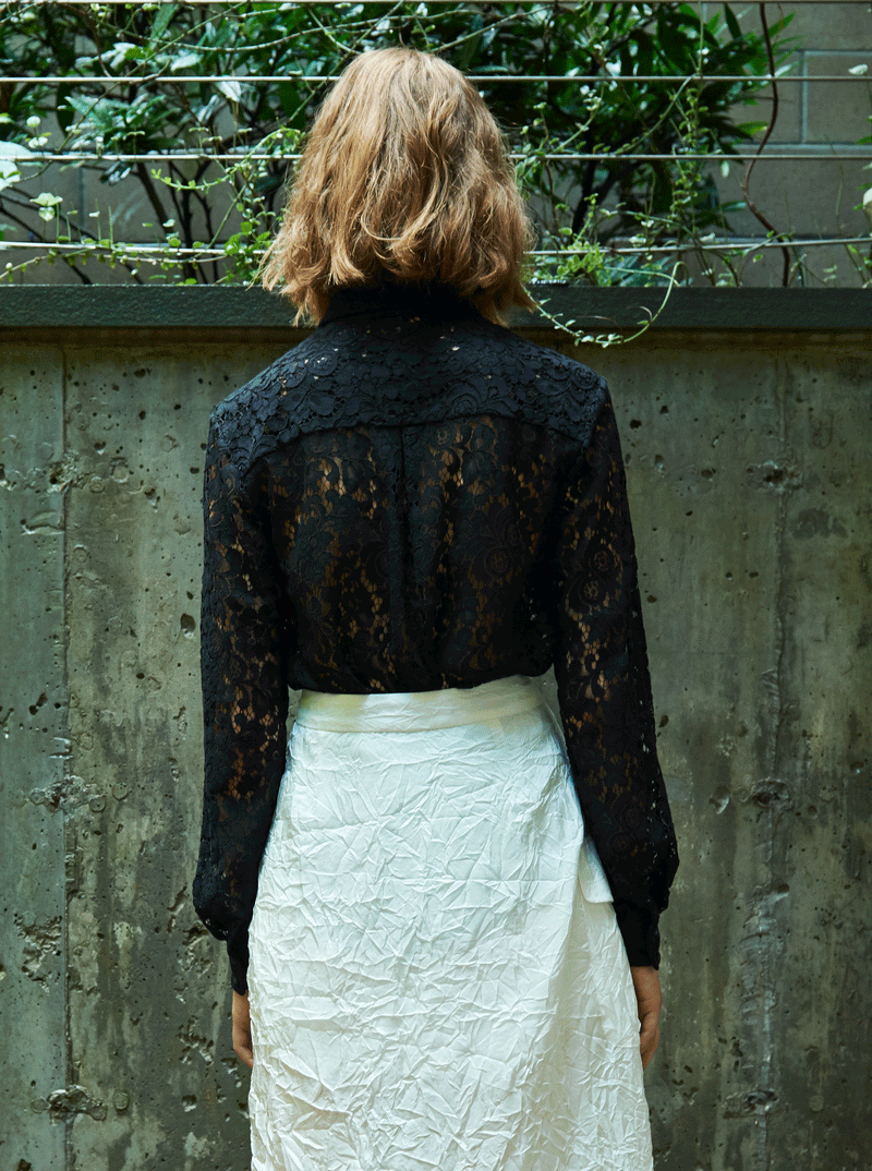 Rhi Mie Lace Blouse Black RHI