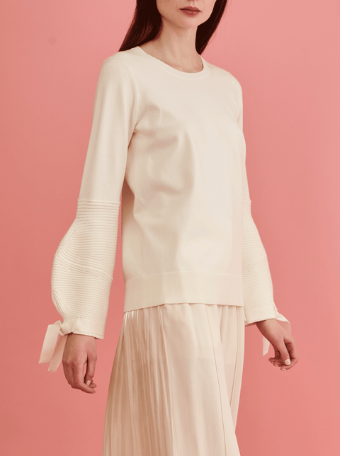 RHIE PUFF SLEEVE SWEATER KNIT 