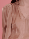 Rhie silky suki liquid charmeuse blouse in beige detail