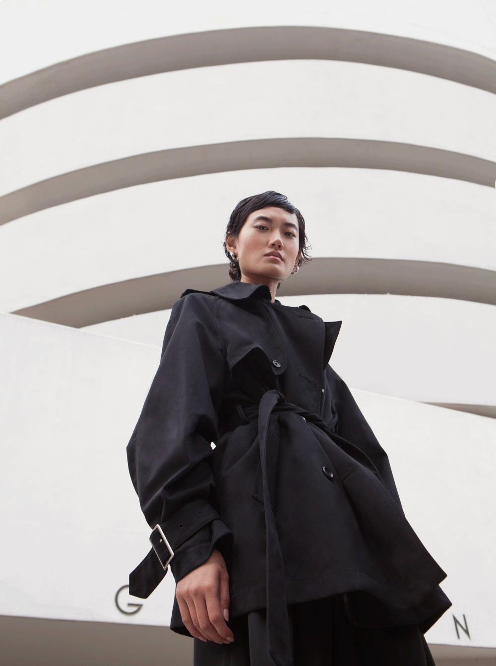 Rhié | Short York Trench Coat, Black – RHIÉ Rhié | Short York Trench Coat, Black – RHIÉ