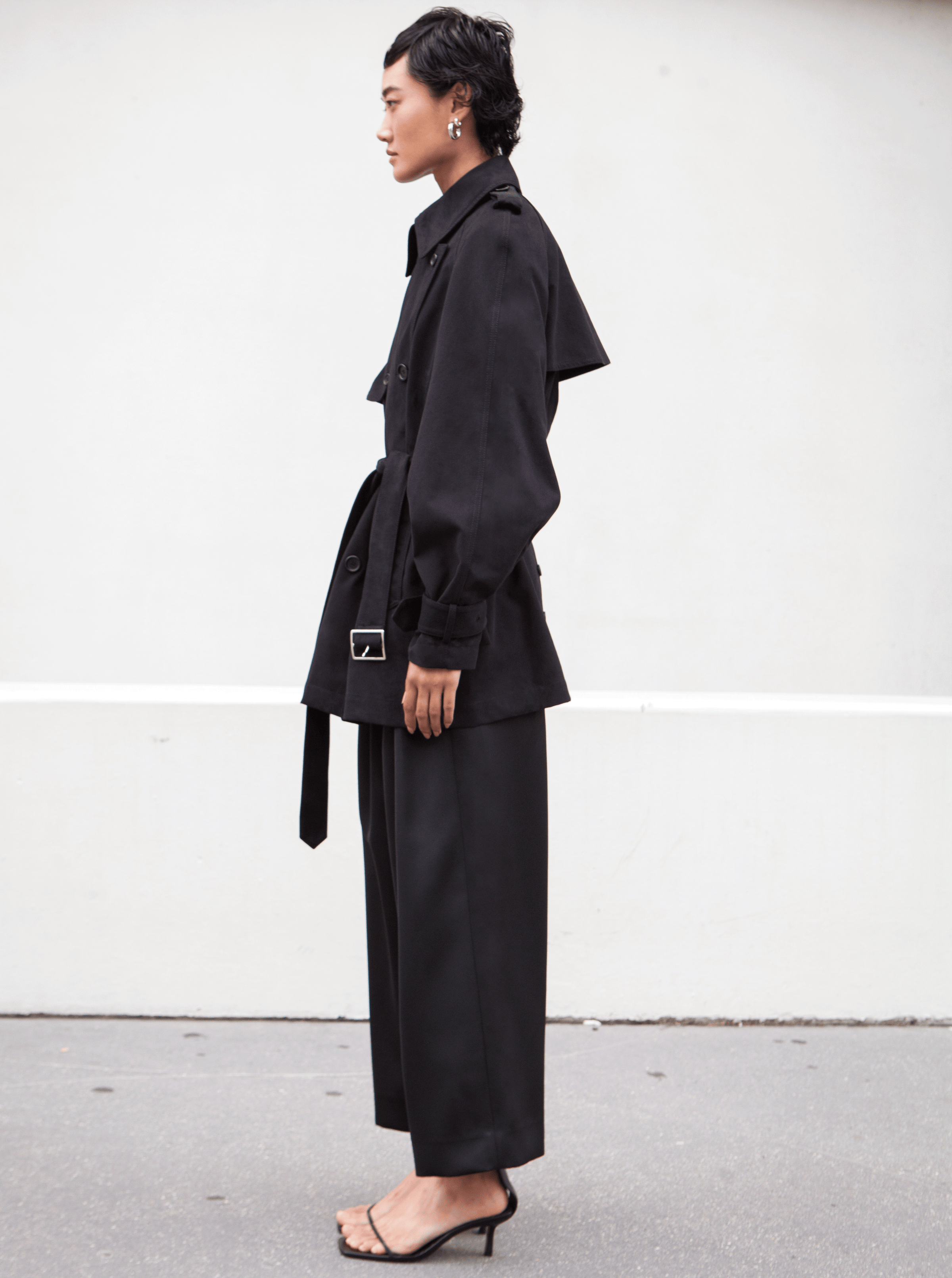 Rhié | Short York Trench Coat, Black – RHIÉ Rhié | Short York Trench Coat, Black – RHIÉ