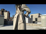 RHIE Womens Long York Trench Coat in Khaki video